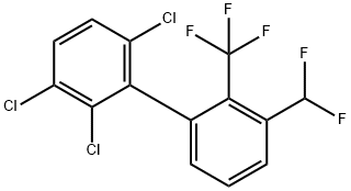 3'-(Difluoromethyl)-2,3,6-trichloro-2'-(trifluoromethyl)biphenyl,1361534-87-3,结构式