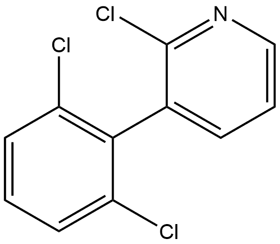 2-Chloro-3-(2,6-dichlorophenyl)pyridine Structure