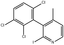 2-Iodo-4-methyl-3-(2,3,6-trichlorophenyl)pyridine Structure