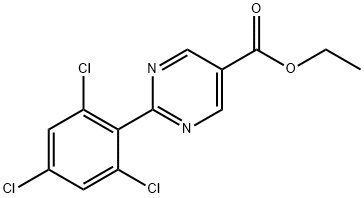 Ethyl 2-(2,4,6-trichlorophenyl)pyrimidine-5-carboxylate 结构式