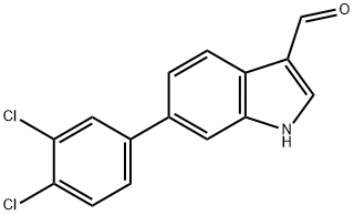 6-(3,4-Dichlorophenyl)indole-3-carboxaldehyde Structure