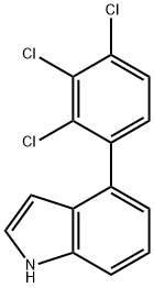 4-(2,3,4-Trichlorophenyl)indole 结构式