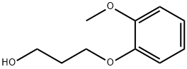 1-Propanol, 3-(2-methoxyphenoxy)- Structure