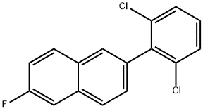 2-(2,6-Dichlorophenyl)-6-fluoronaphthalene Structure