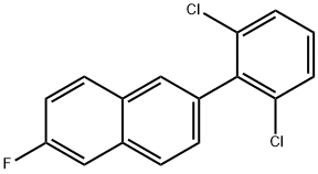 2-(2,6-Dichlorophenyl)-6-fluoronaphthalene 结构式