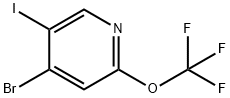 4-Bromo-5-iodo-2-(trifluoromethoxy)pyridine,1361682-60-1,结构式