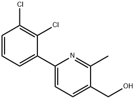 6-(2,3-Dichlorophenyl)-2-methylpyridine-3-methanol 结构式