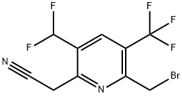 1361702-63-7 2-(Bromomethyl)-5-(difluoromethyl)-3-(trifluoromethyl)pyridine-6-acetonitrile