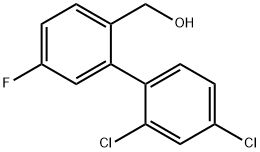 (2',4'-Dichloro-5-fluoro-biphenyl-2-yl)-methanol Structure