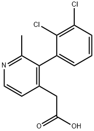 3-(2,3-Dichlorophenyl)-2-methylpyridine-4-acetic acid 结构式