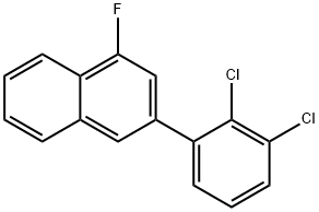 3-(2,3-Dichlorophenyl)-1-fluoronaphthalene Structure