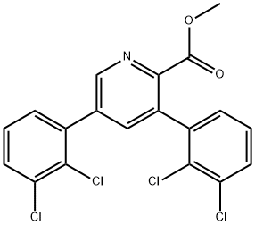 Methyl 3,5-bis(2,3-dichlorophenyl)picolinate,1361715-82-3,结构式