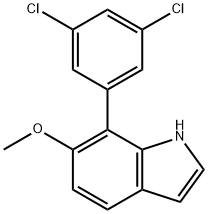 7-(3,5-Dichlorophenyl)-6-methoxyindole 结构式