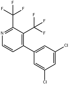2,3-Bis(trifluoromethyl)-4-(3,5-dichlorophenyl)pyridine Structure