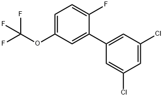 3,5-Dichloro-2'-fluoro-5'-trifluoromethoxy-biphenyl 结构式