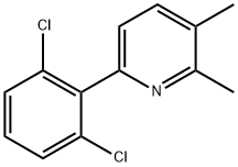 6-(2,6-Dichlorophenyl)-2,3-dimethylpyridine 结构式