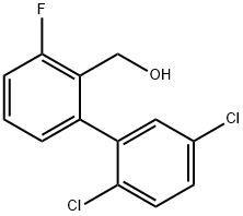 (2',5'-Dichloro-3-fluoro-biphenyl-2-yl)-methanol 结构式