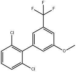 2,6-Dichloro-5'-methoxy-3'-trifluoromethyl-biphenyl,1361777-26-5,结构式