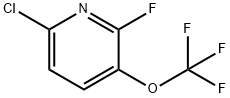 6-Chloro-2-fluoro-3-(trifluoromethoxy)pyridine 化学構造式