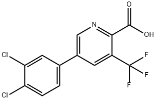 5-(3,4-Dichlorophenyl)-3-(trifluoromethyl)picolinic acid 结构式