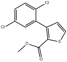 Methyl 3-(2,5-dichlorophenyl)thiophene-2-carboxylate 结构式