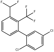 3'-Difluoromethyl-2,5-dichloro-2'-trifluoromethyl-biphenyl 结构式