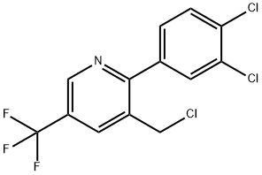 3-(Chloromethyl)-2-(3,4-dichlorophenyl)-5-(trifluoromethyl)pyridine Structure