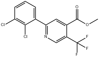 Methyl 2-(2,3-dichlorophenyl)-5-(trifluoromethyl)isonicotinate,1361872-29-8,结构式