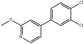 4-(3,4-Dichlorophenyl)-2-methoxypyridine Struktur
