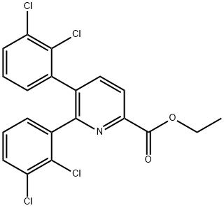 Ethyl 5,6-bis(2,3-dichlorophenyl)picolinate Struktur