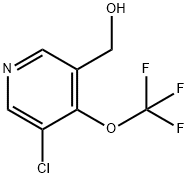 3-Chloro-4-(trifluoromethoxy)pyridine-5-methanol Struktur