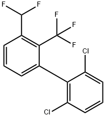 3'-Difluoromethyl-2,6-dichloro-2'-trifluoromethyl-biphenyl 结构式