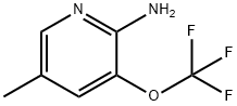 2-Amino-5-methyl-3-(trifluoromethoxy)pyridine 结构式