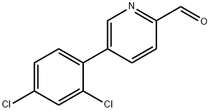 5-(2,4-Dichlorophenyl)picolinaldehyde,1361908-90-8,结构式