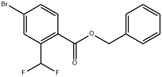 苯基甲基4-溴-2-(二氟甲基)苯甲酸酯, 1361938-39-7, 结构式