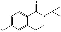 4-Bromo-2-ethyl-benzoic acid tert-butyl ester Structure