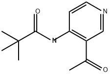 Propanamide, N-(3-acetyl-4-pyridinyl)-2,2-dimethyl- Struktur