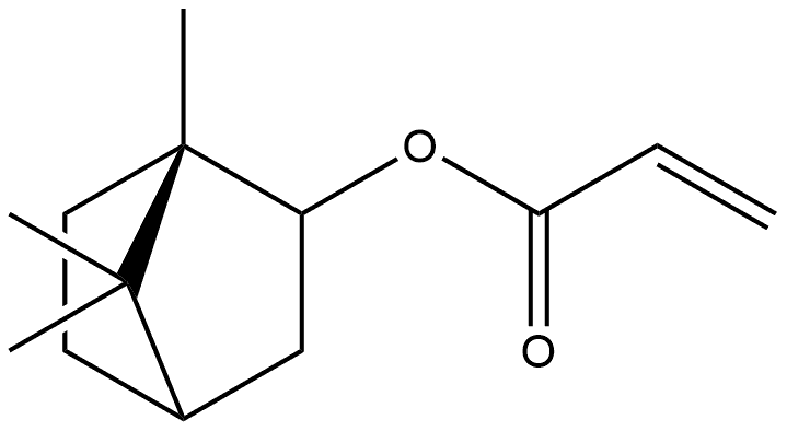 2-Propenoic acid, 1,7,7-trimethylbicyclo[2.2.1]hept-2-yl ester, (1S-exo)- (9CI) Structure