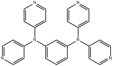 N1,N1,N3,N3-四(吡啶-4-基)苯-1,3-二胺,136527-92-9,结构式