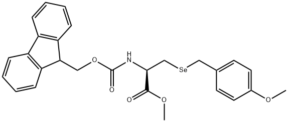 L-Alanine, N-[(9H-fluoren-9-ylmethoxy)carbonyl]-3-[[(4-methoxyphenyl)methyl]seleno]-, methyl ester