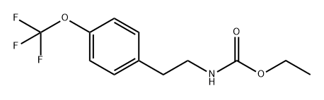 Carbamic acid, N-[2-[4-(trifluoromethoxy)phenyl]ethyl]-, ethyl ester Structure