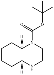 1(2H)-Quinoxalinecarboxylic acid, octahydro-, 1,1-dimethylethyl ester, (4aS,8aR)- 结构式