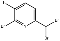 Pyridine, 2-bromo-6-(dibromomethyl)-3-fluoro- Structure