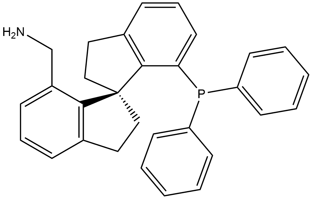 (1'R)-7'-(二苯基膦)-2,2',3,3'-四氢-1,1'-螺二[1H-茚]-7-甲胺,1366181-01-2,结构式