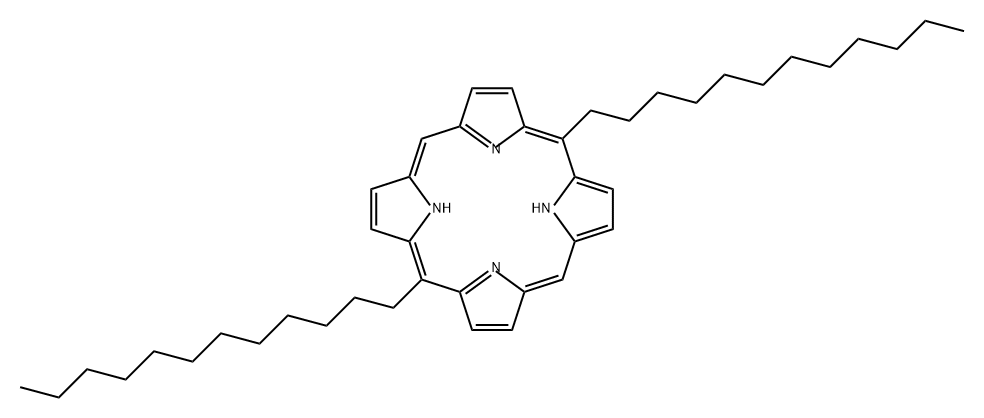 21H,23H-Porphine, 5,15-didodecyl- Structure