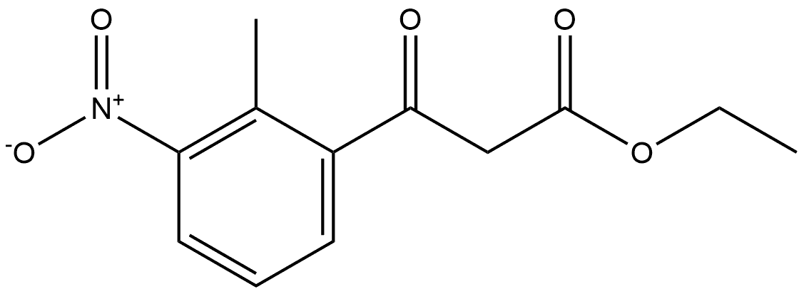 Ethyl 3-(2-methyl-3-nitrophenyl)-3-oxopropanoate,136774-69-1,结构式