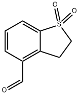 Benzo[b]thiophene-4-carboxaldehyde, 2,3-dihydro-, 1,1-dioxide Structure