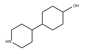 Cyclohexanol, 4-(4-piperidinyl)- Struktur