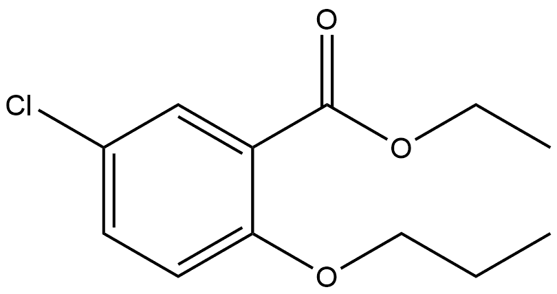 ethyl 5-chloro-2-propoxybenzoate 结构式