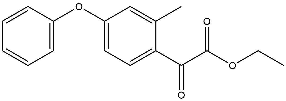 Ethyl 2-methyl-α-oxo-4-phenoxybenzeneacetate Struktur